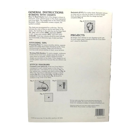 Vintage Cross Stitch Patterns, Tender Touches for Fingertips by Jane Chandler - Picture 2 of 2